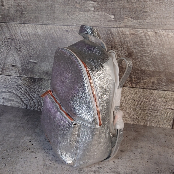 Ted Baker Silver Leather Backpack - Picture 6 of 10